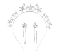 RTRTGS Coroncine da Principessa, per Ragazze, coroncina principessa, diadema bambina, Cerchietto per Capelli con Strass e Perle, Tiara per Donne e Ragazze, per Matrimoni e Feste