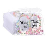 RTRTGS Sacchetti Regalo in Organza - 20 Pezzi per Bomboniere, Gioielli, Feste, Confetti e Confettata, Tutte le Occasioni