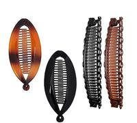 RTRTGS Set di 4 fermagli per capelli a banana retrò per ricci grossolani Accessori per capelli a coda di pesce Due fermagli a banana Pettini per donne e ragazze