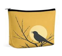 RTSEBVN Borse per il trucco carino borsa da toilette grande capacità uccello sull'albero stampa borse cosmetiche per le donne, stile, taglia unica, borse per il trucco
