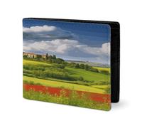 RTSEBVN Carino Portafoglio Twill In Pelle Porta Carte Fashio Toscana Primavera Stampa Piccolo Portafoglio Adatto Per Viaggi Quotidiani, stile, Taglia Unica, Twill Portafoglio In Pelle