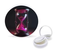 RTSEBVN Cuscino d'aria per spugne, portatile, a forma di clessidra che rappresenta il tempo di stampa, cuscino d'aria, ricaricabile, per cipria, fondotinta liquido fatto in casa, BB Cream, stile, One