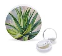 RTSEBVN Cuscino d'aria per spugnette da trucco, portatile, con stampa di aloe selvatica, ricaricabile, per fondotinta liquido fatto in casa, BB cream, stile, taglia unica, cuscino d'aria