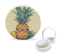 RTSEBVN Cuscino d'aria per spugnette per trucco, portatile, divertente, con stampa di ananas, ricaricabile, per fondotinta liquido fatto in casa, BB cream, stile, taglia unica, aria