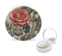 RTSEBVN Cuscino d'aria per spugnette per trucco, portatile, rosa, stile delicato, con stampa, ricaricabile, per fondotinta liquido fatto in casa, BB cream, stile, taglia unica, aria