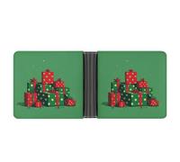 RTSEBVN Porta carte di credito sottile in pelle personalizzata San Valentino a forma di cuore fermasoldi regali portafoglio per uomo donna, Regalo di Natale avvolto, Taglia unica, Moderno