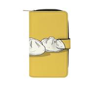 RTSEBVN Portafoglio in pelle multifunzione portafoglio lungo moda tre panini stampa modello borsa in pelle con per donne e uomini, stile, 19.7x11x3.5cm, portafoglio in pelle