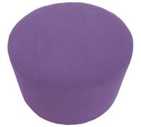 RTSFKFS Copertura Estensibile per Pouf Rotondo, Copri Poggiapiedi Universale per Ottomano con Base Elastico in Taglie S, M, L, XL per Decorazione Modern(Purple,L(Dia:75-90cm))