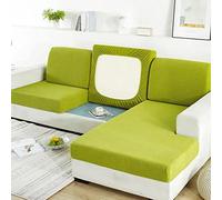 RTSFKFS Copriseduta Copricuscini Divano 3/1Posti,Fodera per Cuscino per Divano Elasticizzato Copricuscino Divano con Penisola Antiscivolo Protezione del Cuscino Sedile del Divano Copricuscini