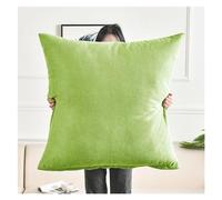 RTSFKFS Fodere per Cuscini 80x80 Quadrato Copricuscini Divano Federa Cuscino 50x50 Copri Cuscino Letto Decorazione Fodere Cuscini 60x60 Extra Large Sofa Pillow Covers(Verde,80x80cm 1pc)