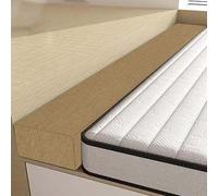 RTSFKFS Riempitivo for Materassi 9-220cm Intero/doppia/Queen/Cal King/King Connettore for letto Doppio/Materasso, Riempire lo Spazio tra la Testiera e il Materasso Letto(Caffè,140x15x15cm)