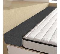 RTSFKFS Riempitivo for Materassi 9-220cm Intero/doppia/Queen/Cal King/King Connettore for letto Doppio/Materasso, Riempire lo Spazio tra la Testiera e il Materasso Letto(Grigio scuro,135x15x20cm)