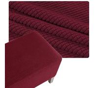 RTSFKFS S-XXXL Copri Pouf Rettangolare 90×70, 100×60, 120×60, 80×60, Fodera for Poggiapiedi Allungabile Ottomana sgabello, Dimmi la taglia che ti serve e la personalizzeremo for te(Wine-Red,85x175cm)