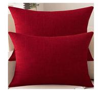 RTSFKFS Set Di 2 Copricuscini Divano 50x70,Federa Cuscino 40x60 Copricuscino Per Divano Con Cerniera,Fodere Cuscino Da Divano,Adatto Ad Ogni Stagione Federe Cuscini Divano(Borgogna,50x70 cm 2pcs)