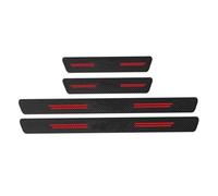 RTSMD Adesivi Per Battitacco Auto Per VW GTE Per GOLF 4 5 6 7 MK7 MK4 MK5 MK6 B7 B6 B8, Accessori Decorativi Per Set Per Interni(ROSSO)