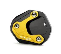 RTSMD Cavalletto Laterale CNC Per Moto, Piastra Allargata, Appoggio Per Piede, Per CFMOTO 450NK 450CLC 450SR 2023-2024, Base Antiscivolo Moto Cuscino Staffa Piede(Oro 1)