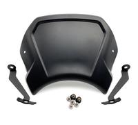 RTSMD Parabrezza Anteriore Per Moto, Protezione Deflettori Antivento Per Per CB125R Per CB300R Per CB650R Per CB1000R Cupolino Parabrezza(NERO,650)