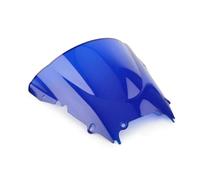 RTSMD Parabrezza Per Moto, A Doppia Bolla, Deflettori Antivento, Protezione Per Yamaha YZF-R6 YZF R6 600 1998-2002 Cupolino Parabrezza(BLU)