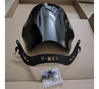 RTSMD Parabrezza Per Moto, Deflettori Antivento Per Yamaha V MAX V-MAX 1985-2007 VMAX 1200 VMX1200, Parabrezza, Spoiler Cupolino Parabrezza(NERO)
