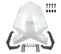 RTSMD Parabrezza Per Moto, Deflettori Antivento, Protezione Per Duke 125 390, Duke125 Duke390 2017-2024, Visiera Protettiva Per Parabrezza Sportivo Cupolino Parabrezza(CHIARO,2024)