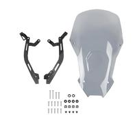 RTSMD Parabrezza Per Moto, Parabrezza Per CRF1100L Africa Twin Adventure Sports 2020-2022, Deflettori Anteriore Con Staffa Cupolino Parabrezza(Fumo leggero 1)