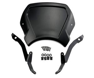 RTSMD Parabrezza per Moto, Parabrezza per H&Onda CMX300, CMX500 Rebel 2017-2024, CMX1100 2021-2024, Rebel Vintage Cupolino Parabrezza(Nero,X-1100)