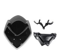 RTSMD Parabrezza Per Moto, Protezione Deflettori Antivento Con Staffa Per Suzuki GSX-S1000 GSXS1000 GSXS GSX-S 1000 2015-2019 Cupolino Parabrezza(Fumo)