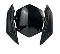 RTSMD Parabrezza Sportivo per Moto, Visiera Parabrezza per Y&amaha T-MAX560 TMAX560 2020 2021 T-Max 560, Accessori per Parabrezza Cupolino Parabrezza(Nero)