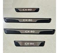 RTSMD Protezione Battitacco Per Mazda CX-80 CX80 2024-2025, Pedale Di Benvenuto, Accessori Set Per Interni(Argento)