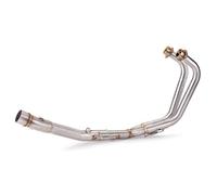 RTSMD Tubo Di Scarico Per Motocicletta, Raccordo Centrale, Slip-on, Senza Terminale, Per MT-03 MT03 YZF R25 R3 2015 2016 2017 2018 2020 Scarico Tail(Argento,X-1)