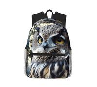 RTSTNMBD Zaino da viaggio con gufo e luna per donne e uomini, zaino impermeabile per laptop da 15,6 pollici
