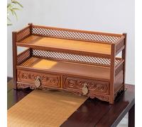 RTTZBOZ Tavolo Altare Buddista con Cassetto, Tavolo Pooja per la Casa, Mensola Altare per Preghiere, Divinazione, Culto o Mobile per Esporre Vasi, Piante(Brown,55cm/22in)