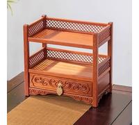 RTTZBOZ Tavolo Altare Buddista con Cassetto, Tavolo Pooja per la Casa, Mensola Altare per Preghiere, Divinazione, Culto o Mobile per Esporre Vasi, Piante(Orange,29cm/12in)