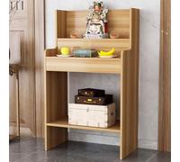 RTTZBOZ Tavolo da Altare con Cassetto Portaoggetti, Altare Buddista a Gradini, Mobiletto Cinese con Nicchia per Buddha, per Incenso e Preghiere(Beige,100cm/39in)