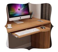 RTVGNSZSJL 70cm 60cm per Tastiera sotto Scrivania, Vassoio Tastiera Estraibile in Acciaio, Porta Tastiera Estraibile sotto Scrivania, Facile da Montare(Light Walnut,60cm/24in)