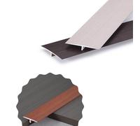 RTVGNSZSJL Alluminio Profilo di Transizione, Striscia di Transizione per Pavimento/Legno/Piastrella, Striscia di Separazione Piatta, Striscia di Soglia(Thai Teak,W25mm)