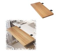 RTVGNSZSJL Estensione da Scrivania, Vassoio per Tastiera Pieghevole 40/50/60/70/75cm Vassoio di Estensione Ergonomico da Scrivania, Facile da Montare(Walnut,50x20cm)