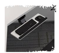 RTVGNSZSJL Vassoio per Tastiera Regolabile in Altezza, Tastiera Estraibile Allungabile，Vassoio Estensibile Ergonomico per Casa，Ufficio, Supporto Tastiera(White,52cm/20in)