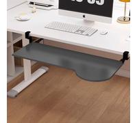 RTVGNSZSJL Vassoio per Tastiera sotto La Scrivania 60cm 70cm Vassoio Estensibile Ergonomico, Supporto per Tastiera con Morsetti da Tavolo(Grey,70cm/27in)
