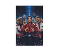 RTWEGRYRHKK Logic The Incredible True Story - Poster su tela, decorazione artistica da parete, stile vintage, per soggiorno, camera da letto, 50 x 75 cm, senza cornice