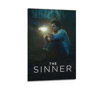 RTWEGRYRHKK The Sinner - Poster su tela, decorazione artistica da parete, stile vintage, per soggiorno, camera da letto, 40 x 60 cm, con cornice