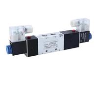 RTXRPKXZE 4V130C-06 4V230C-08 Elettrovalvola A Doppia Testa Doppio Controllo 5 Vie 3 Posizioni Mantenimento spegnimento Valvola direzionale pneumatica(DC24V,4V430C-15)