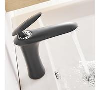 RTXRPKXZE Miscelatore for lavello da Cucina, Rubinetto for lavandino da Bagno con Maniglia Singola, Rubinetto Moderno for lavandino da Bagno con Scarico a Scomparsa, Tubi Flessibili for l'acqua(E)