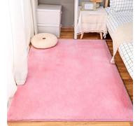 RTYHN Tappeto a Pelo Lungo in Lavabile Tappeti di Zona Non Spargimento Tappeto Camera da Letto in Peluche Coniglio Tappeto Salotto