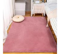 RTYHN Tappeto a Pelo Lungo in Lavabile Tappeti di Zona Non Spargimento Tappeto Camera da Letto in Peluche Coniglio Tappeto Salotto