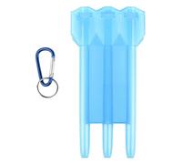 Rtyweth 1 pz/set Portable Dart Box Key Lock Fibbia ABS Trasparente Durevole Box Universale per la maggior parte Darts Freccette Adatto, Blu