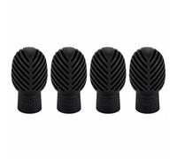 Rtyweth 4 bacchette silenziose per batteria, con punta silenziosa, in silicone, per silenziare la batteria di ricambio, per esercitarsi in silenzio