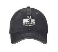RTZXGIGC Donna Uomo Sono Un Dottore Ma Non Il Tipo Che Aiuta Le Persone Stampato Berretto da Baseball Regolabile Trucker Dad Cappello Snapback cap