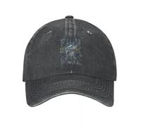 RTZXGIGC Nato per Fish costretto a Lavorare Pesca Pescatore Berretto da Baseball Distressed Denim Lavato Cappello Snapback Cappello Cappello all'aperto Non Strutturato