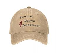 RTZXGIGC Poeti Dipartimento Musica Uomini Donne Berretto da Baseball Cappellini in Cotone Invecchiato Cappello Vintage Outdoor Running Regolabile Cappellino da Sole